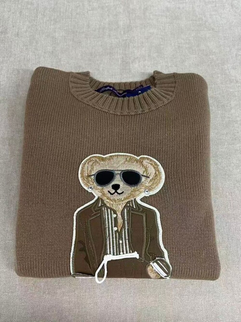 Ralph Lauren Purple Label Polo Bear Knit Crewneck Sweater - Picture 4 of 9